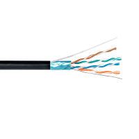 PLEXUS FTP data cable 4PR 24AWG CAT 5E version PRO OUTDOOR black