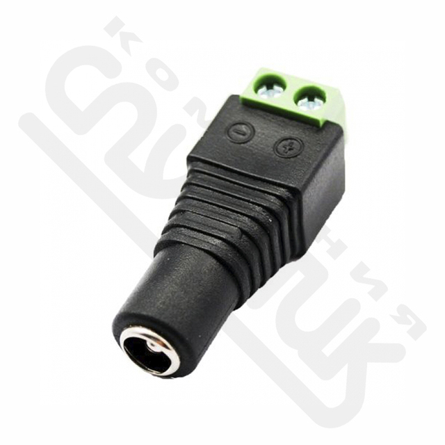 Разъем питания гнездо с клеммной колодкой 2.1х5.5mm SAT
