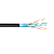 PLEXUS FTP data cable 4PR 24AWG CAT 5E version STANDARD OUTDOOR black